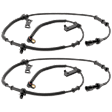 Front, Driver and Passenger Side ABS Speed Sensor, 2 Male Terminals, Pin Type