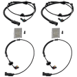 Front and Rear, Driver and Passenger Side ABS Speed Sensor Set of 4