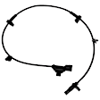 Rear, Driver and Passenger Side ABS Speed Sensors