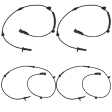 Rear, Driver and Passenger Side ABS Speed Sensor Set of 4