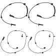 Front and Rear, Driver and Passenger Side ABS Speed Sensor Set of 4