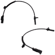 Rear, Driver and Passenger Side ABS Speed Sensors, With Single Rear Wheels