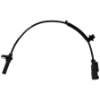 Rear, Driver and Passenger Side ABS Speed Sensors, With Single Rear Wheels