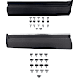 Front, Driver and Passenger Side Door Molding and Beltlines, Textured Black, For Models with Chrome Insert