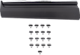 Front, Driver and Passenger Side Door Molding and Beltlines, Textured Black, For Models with Chrome Insert