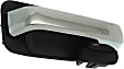 2016 Ford F-150 - Front and Rear, Driver and Passenger Side Chrome Lever with Black Bezel Exterior Door Handle, Extended Cab Pickup