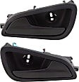 Front or Rear, Driver and Passenger Side Interior Door Handles, Textured Black, Without Door Lock Hole