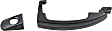 Front, Driver and Passenger Side Exterior Door Handles, Textured Black, Front Driver Side - With Key Hole; Front Passenger Side and Rear Driver and Passenger Side - Without Key Hole