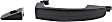 Front, Driver and Passenger Side Exterior Door Handles, Textured Black, Front Driver Side - With Key Hole; Front Passenger Side and Rear Driver and Passenger Side - Without Key Hole