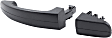 Front, Driver and Passenger Side Exterior Door Handles, Textured Black, Driver Side - With Key Hole; Passenger Side - Without Key Hole