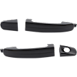 Front, Driver and Passenger Side Exterior Door Handles, Primed, Front Driver Side - With Key Hole; Front Passenger Side or Rear Driver or Passenger Side - Without Key Hole