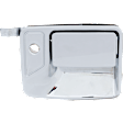 Front, Driver and Passenger Side Chrome Exterior Door Handle, With Key Hole