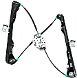 Front, Driver and Passenger Side Manual Window Regulator, Without Motor
