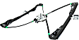 Front, Driver and Passenger Side Manual Window Regulator, Without Motor