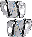 Front, Driver and Passenger Side Power Window Regulator, Without Motor