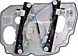 Front, Driver and Passenger Side Power Window Regulator, Without Motor