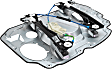 Front, Driver and Passenger Side Power Window Regulator, Without Motor