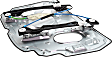 Front, Driver and Passenger Side Power Window Regulator, Without Motor