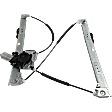 Front, Driver and Passenger Side Window Regulators, Power, For Models With One Touch Open Type
