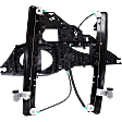 Front, Driver and Passenger Side Power Window Regulator, With Motor, 2-pin connector