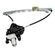 Front And Rear, Driver Side Power Window Regulator, With Motor