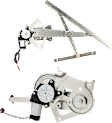 Front And Rear, Driver Side Power Window Regulator, With Motor