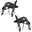 Front, Driver and Passenger Side Power Window Regulators, with Motors, 8-Pin Connector