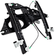 Front, Driver and Passenger Side Power Window Regulators, with Motors, 8-Pin Connector