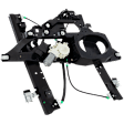 Front, Driver and Passenger Side Power Window Regulators, with Motors, 8-Pin Connector