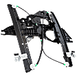 Front, Driver and Passenger Side Power Window Regulators, with Motors, 8-Pin Connector