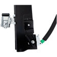 Front, Driver and Passenger Side Power Window Regulators, with Motors, 8-Pin Connector