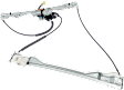 Front, Driver and Passenger Side Power Window Regulator, With Motor
