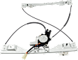 Front, Driver and Passenger Side Power Window Regulator, With Motor