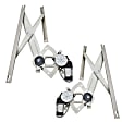Rear, Driver and Passenger Side Power Window Regulators, with Motor