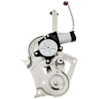 Front and Rear, Driver and Passenger Side Power Window Regulator, With Motor