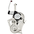 Front and Rear, Driver and Passenger Side Power Window Regulator, With Motor