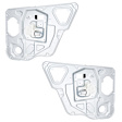 Rear, Driver and Passenger Side Window Regulators, Power, With Motor