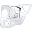 Rear, Driver and Passenger Side Window Regulators, Power, With Motor