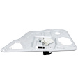 Rear, Driver and Passenger Side Window Regulators, Power, With Motor