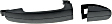 2015-2023 Ford Transit-350 - Rear, Driver and Passenger Side Textured Black Exterior Door Handle, Without Key Hole