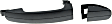2015-2023 Ford Transit-350 - Rear, Driver and Passenger Side Textured Black Exterior Door Handle, Without Key Hole