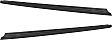 2015-2020 Ford F-150 - Textured Bed Rail Caps, Black, Plastic