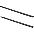 Textured Bed Rail Caps, Black, Plastic