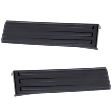 Tailgate Molding - Driver and Passenger Side, Black, Step Type Tailgate, Side Step Molding, With Flex Gate Step