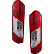Driver and Passenger Side Tail Lights, with Bulbs, Halogen, For Models With Single Rear Wheels
