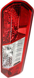 Driver and Passenger Side Tail Lights, with Bulbs, Halogen, For Models With Single Rear Wheels