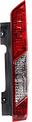 Driver and Passenger Side Tail Lights, with Bulbs, Halogen, For Models With Single Rear Wheels, CAPA Certified