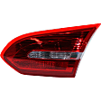 Passenger Side, Inner and Outer Halogen Tail Light, With bulb(s), OE Replacement