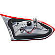 Passenger Side, Inner and Outer Halogen Tail Light, With bulb(s), OE Replacement