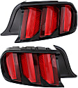 Driver and Passenger Side Tail Lights, With bulb(s), LED, For Models Without Black Accent Package and Without Chrome Stripe, CAPA CERTIFIED